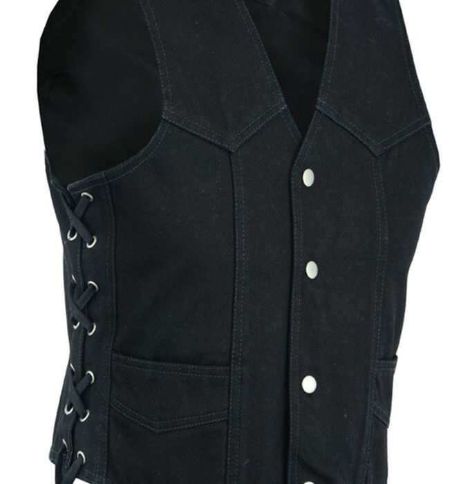 DM9726 Kid's Denim Side Lace Vest