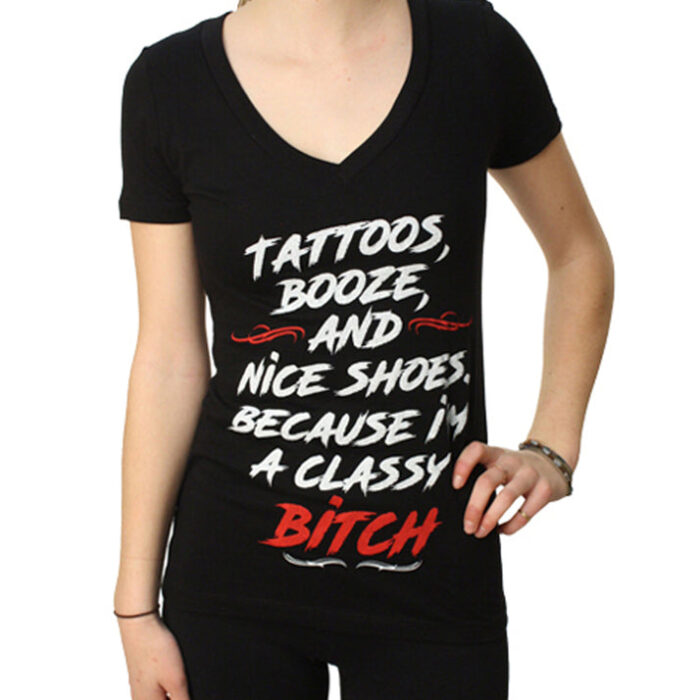WT54 Classy Bitch Vneck