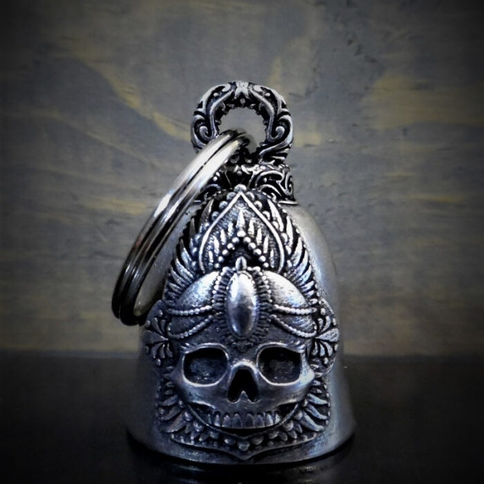 BB-65 Mandala Skull Rose Bell
