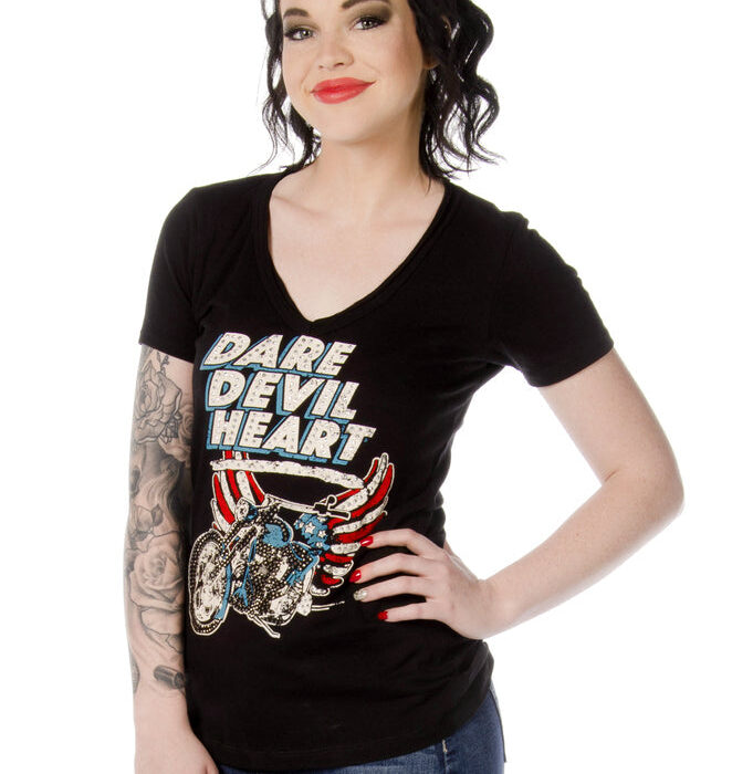 7680BLK Dare Devil Heart