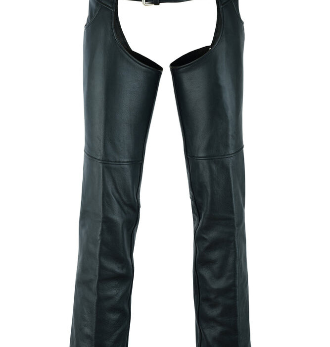 DS447TALL Tall Classic Leather Chaps with Jeans Pockets