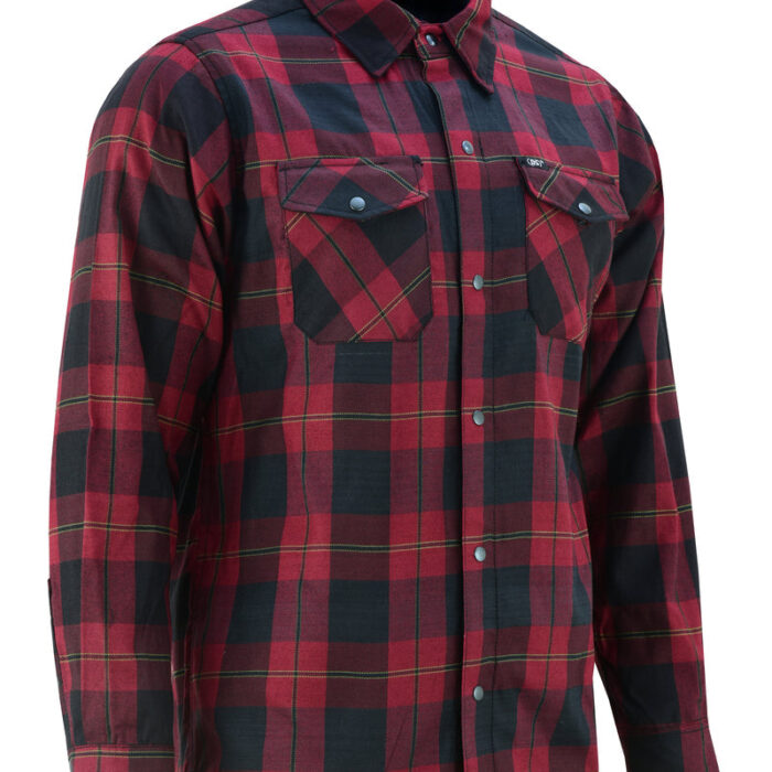 DS4682 Flannel Shirt - Red and Black